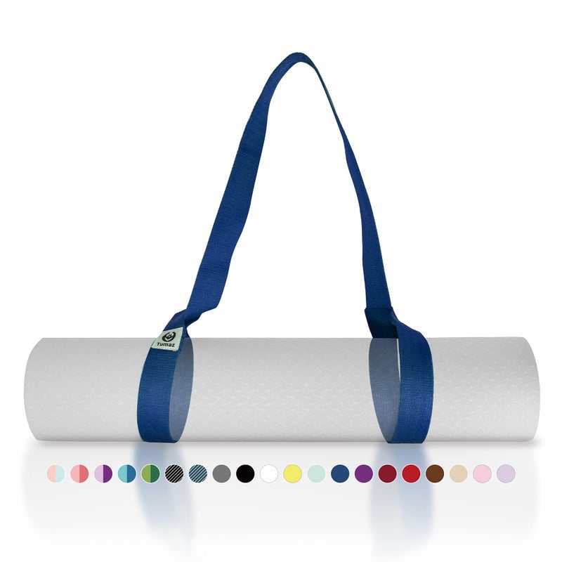 Tumaz Yoga Mat Strap [MAT NOT Included] (2 Sizes) with Extra Thick & Comfy Delicate Texture, Adjustable Yoga Mat Carrier - Image 1
